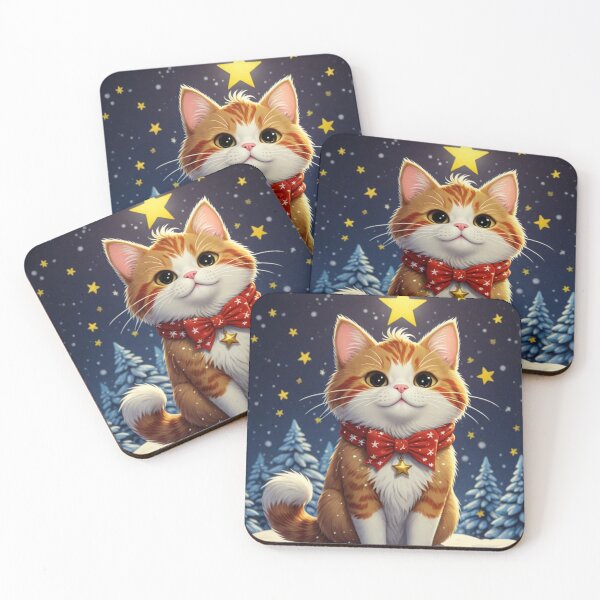 Item preview, Adorable Christmas Cat designed and sold by Venta Mix  JellycientArt.