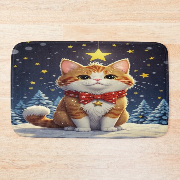 Item preview, Adorable Christmas Cat designed and sold by Venta Mix JellycientArt.