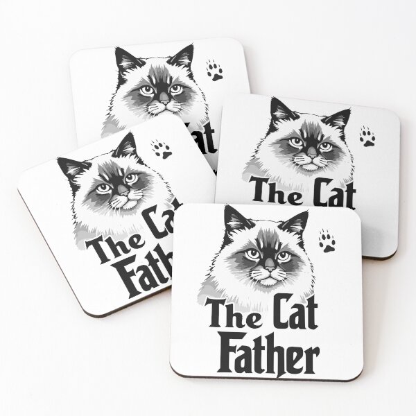 Item preview, The cat father, black and white. designed and sold by JonathanP514.