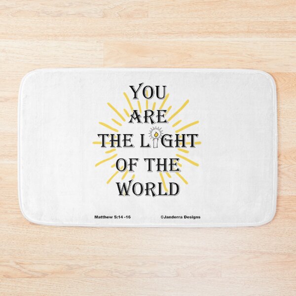 Item preview,  You are the light of the world Matthew 5:14-16 Bible Verse Christian Design designed and sold by JanderraDesigns.