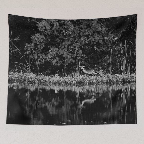 Item preview, We will meet under the rowan tree. Grey heron bw designed and sold by Jouko Lehto Photography.