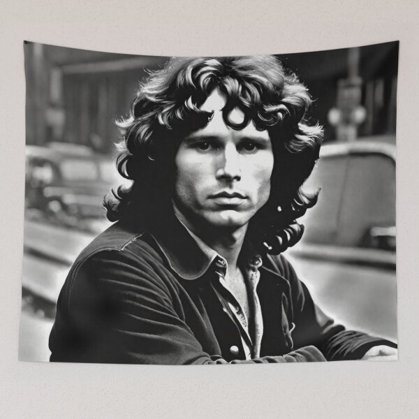 Item preview, Jim Morrison Black And White Art | TheAmericanPoet | The Doors Art designed and sold by TheAmericanPoet.