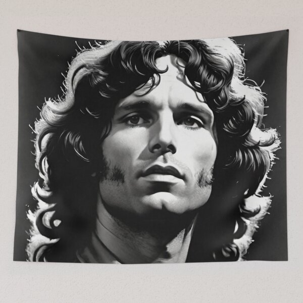 Item preview, Jim Morrison Black And White Artwork | TheAmericanPoet designed and sold by TheAmericanPoet.