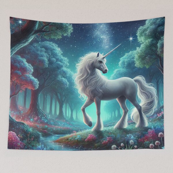 Item preview, Enchanted Unicorn: Magic in the Mystical Forest designed and sold by aunins7.