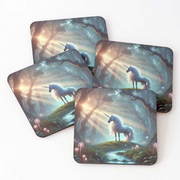 Item preview, Radiant Unicorn: Guardian of the Enchanted Forest designed and sold by aunins7.