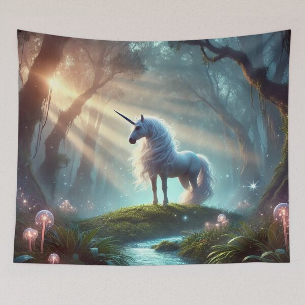 Item preview, Radiant Unicorn: Guardian of the Enchanted Forest designed and sold by aunins7.