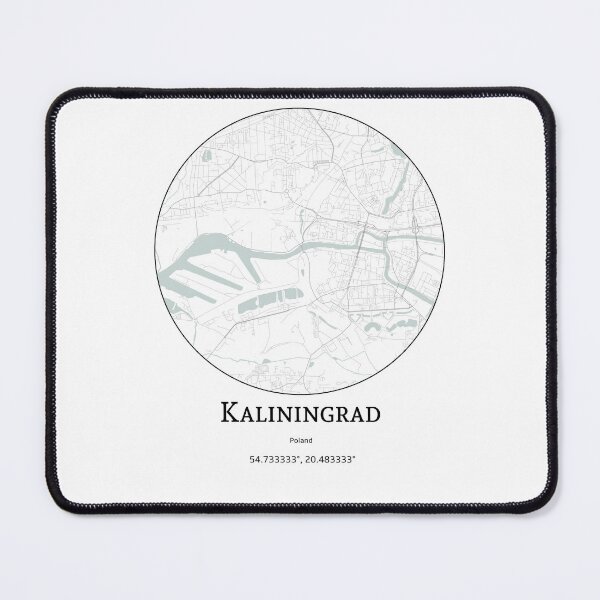 Item preview, Topography of Kaliningrad designed and sold by JohnnysHeath.