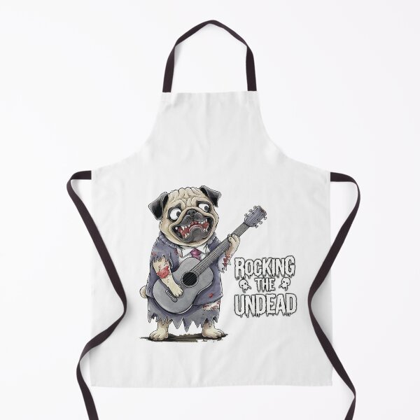 Item preview, Pug Rocking the Undead |  designed and sold by pafkrusk.