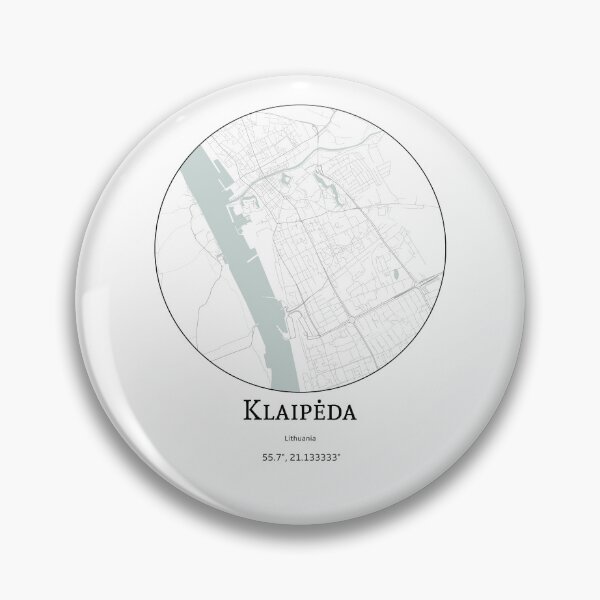 Item preview, Topography of Klaipeda designed and sold by JohnnysHeath.