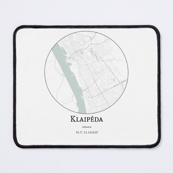 Item preview, Topography of Klaipeda designed and sold by JohnnysHeath.