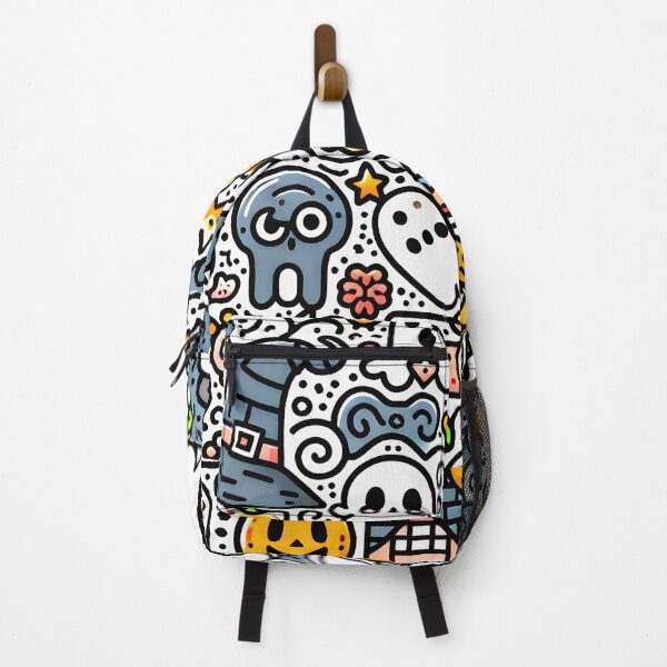 Item preview, Pumpkin Halloween Doodle designed and sold by Thai Vibe Studio.