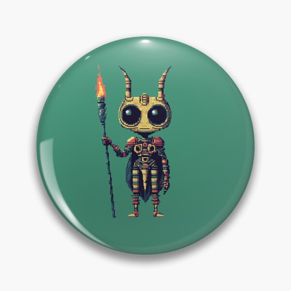 Item preview, Pixel Alien Ladybug with Torch designed and sold by Anwit.