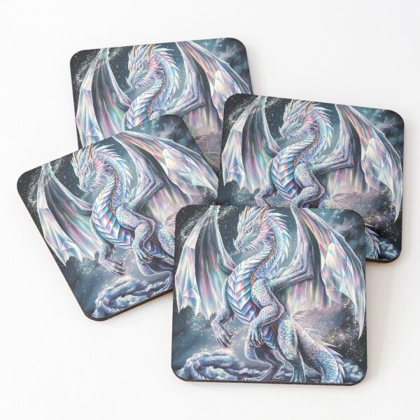 Item preview, Iridescent Cosmic Dragon in Starry Galaxy designed and sold by ZetaDream.