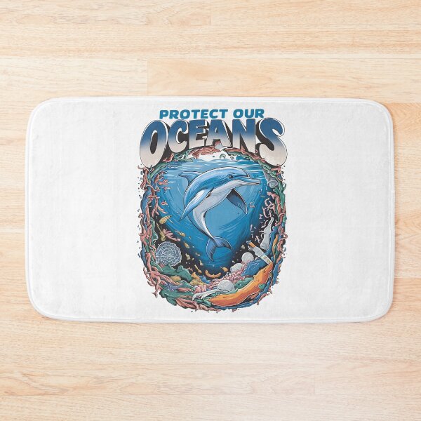 Item preview, Protect Our Oceans - A Dolphin Conservation T-shirt | Apparel designed and sold by Furr-n-Purr.
