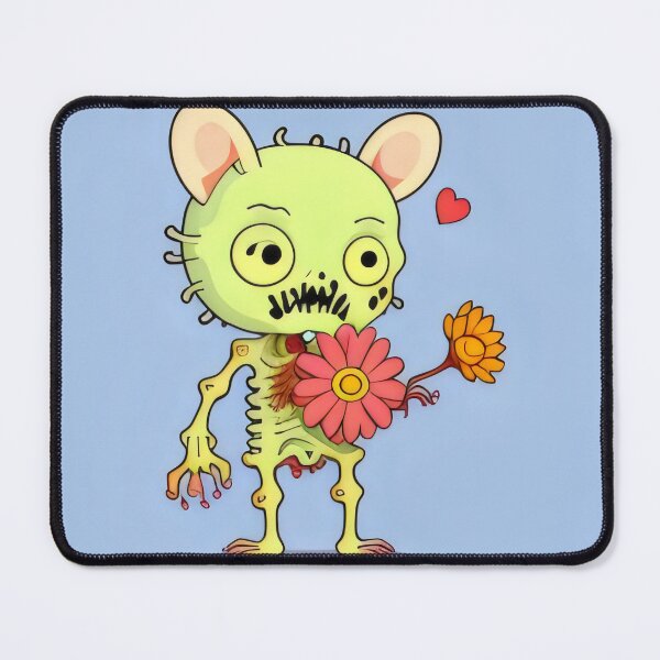 Item preview, Cute Zombie Cat with Flowers Quirky Halloween Design designed and sold by Cherry-Cat.