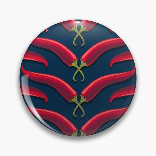 Item preview, Hot pepper, ladder stripe, Dark blue background designed and sold by Alex  Blud.