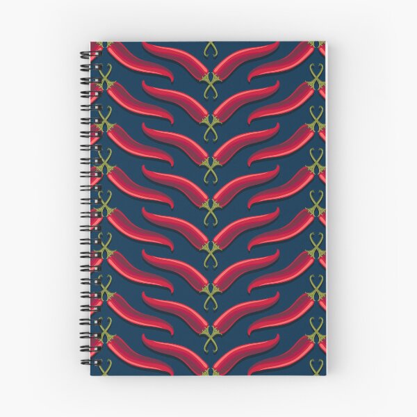 Item preview, Hot pepper, ladder stripe, Dark blue background designed and sold by Alex  Blud.