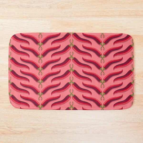 Item preview, Hot pepper, ladder stripe, Pink background designed and sold by Alex  Blud.