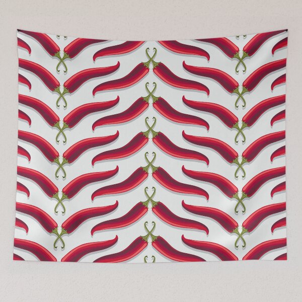 Item preview, Hot pepper, ladder stripe, White background designed and sold by Alex  Blud.