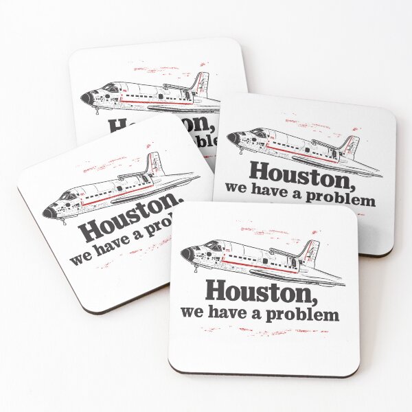 Item preview, Houston, we have a problem, minimalist design quotable designed and sold by Desiredobsolete.