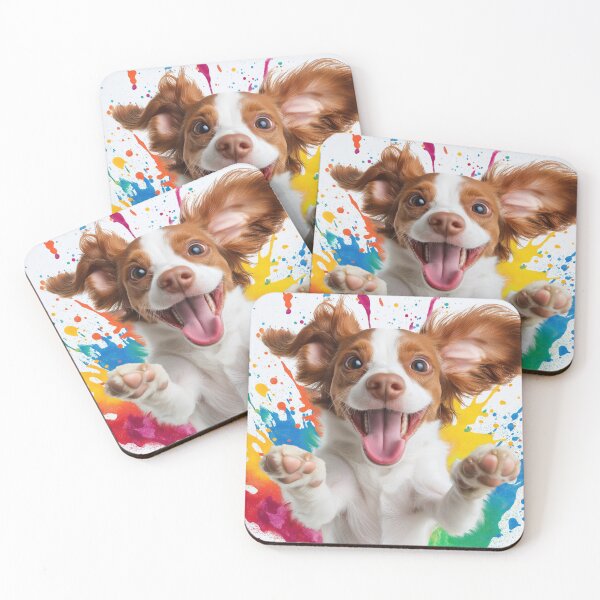 Item preview, Dog splashing colors designed and sold by Osintown.