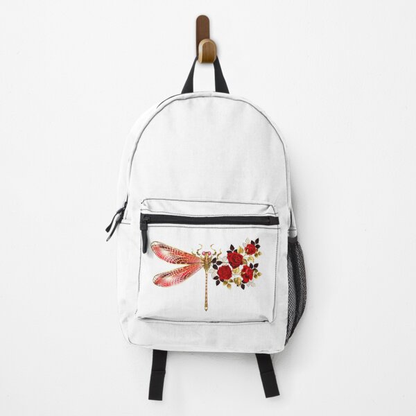Item preview, Floral dragonfly with red roses designed and sold by Blackmoon9.