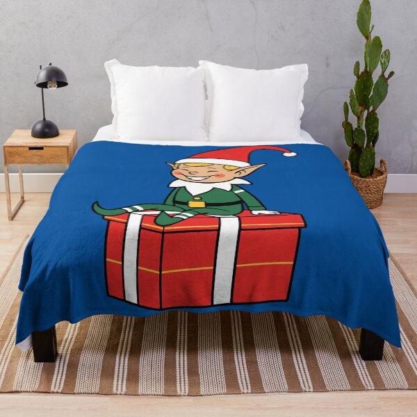 Item preview, Cute Elf on Christmas Gift designed and sold by FlashCraft Design.