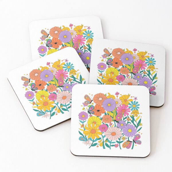 Item preview, Radiant Burst of Vibrant Colorful Flowers designed and sold by XquisiteFashion.