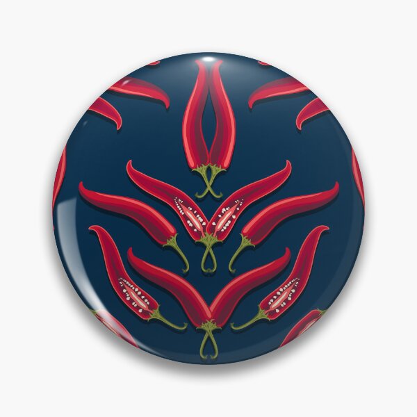Item preview, Hot pepper, imitation flower, Dark blue background designed and sold by Alex  Blud.