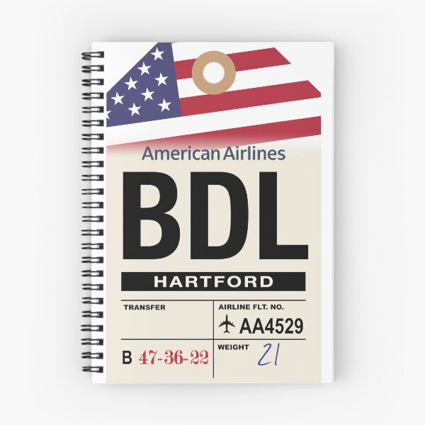 Item preview, Hartford (BDL) Connecticut Airline Luggage Tag designed and sold by travelwitheric.
