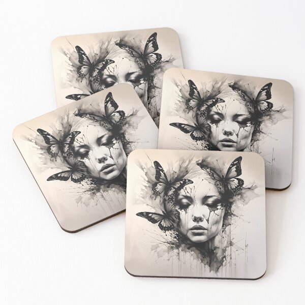 Item preview, Beauty, Weeping with Butterflies  designed and sold by mr-b-nz.