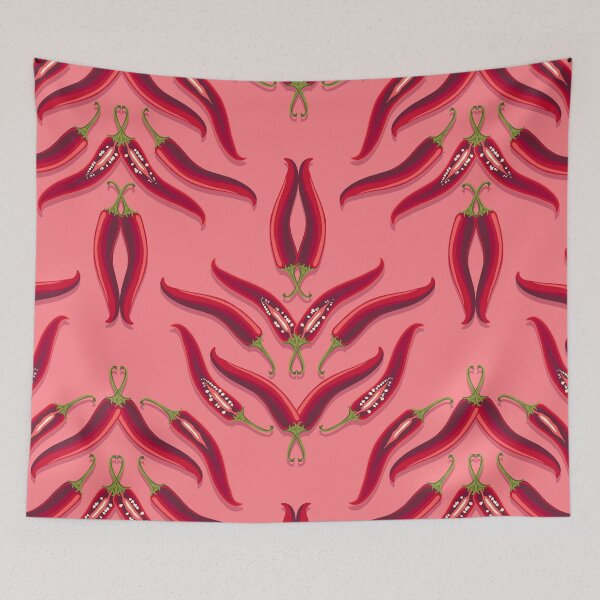 Item preview, Hot pepper, imitation flower, Pink background designed and sold by Alex  Blud.