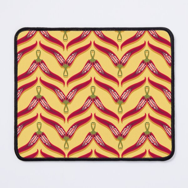Item preview, Hot pepper, imitation zigzag, Yellow background designed and sold by Alex  Blud.
