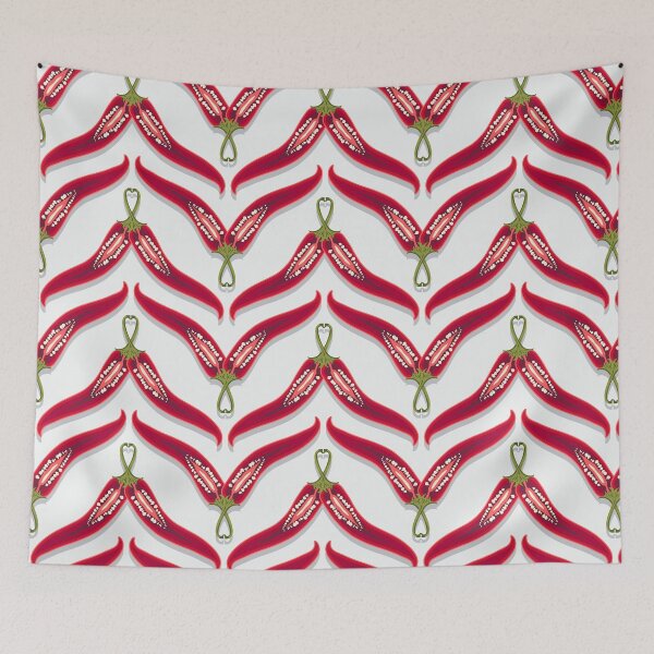 Item preview, Hot pepper, imitation zigzag, White background designed and sold by Alex  Blud.