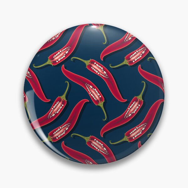 Item preview, Hot pepper, imitation mesh, Dark blue background designed and sold by Alex  Blud.
