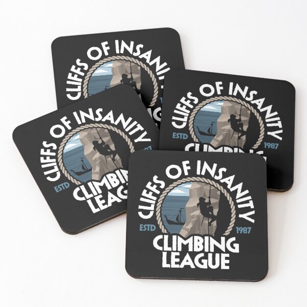 Item preview, Cliffs of Insanity Climbing League designed and sold by ninthstreet.