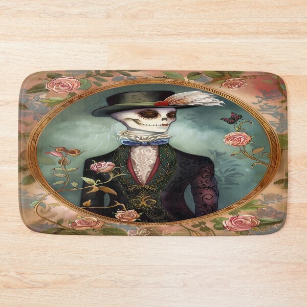 Item preview, Day of the Dead Skeleton Art - Elegant Skull Artwork designed and sold by Frame & Fold.