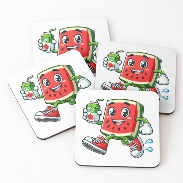Item preview, Watermelon Character with Juice Box designed and sold by Little Care Studio.