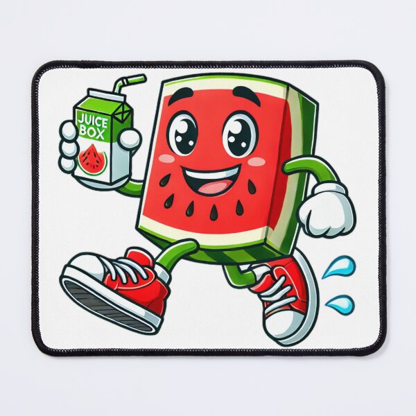 Item preview, Watermelon Character with Juice Box designed and sold by Little Care Studio.
