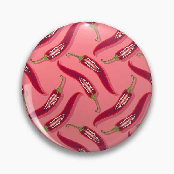 Item preview, Hot pepper, imitation mesh, Pink background designed and sold by Alex  Blud.