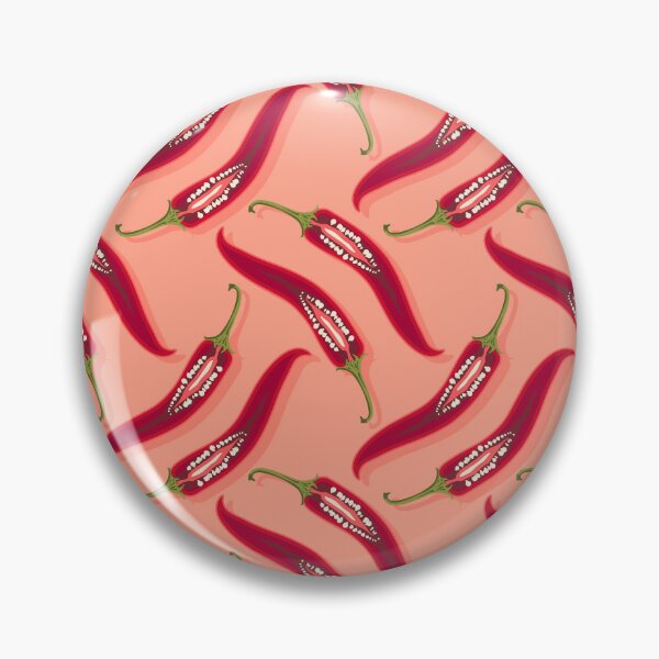 Item preview, Hot pepper, imitation mesh, Coral background designed and sold by Alex  Blud.