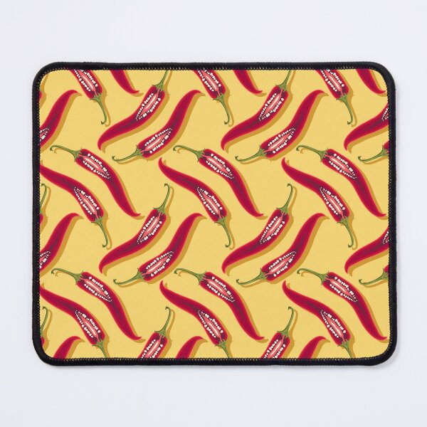 Item preview, Hot pepper, imitation mesh, Yellow background designed and sold by Alex  Blud.