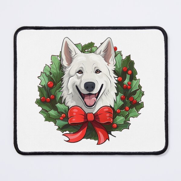 Item preview, German Shepherd - white - Christmas Wreath Dog designed and sold by wotsthis.
