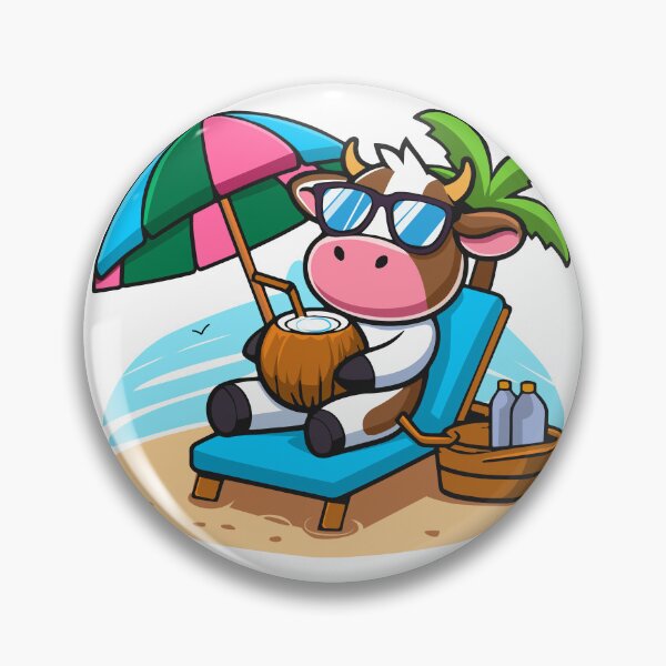 Item preview, Cute Moo Deng-Inspired Hippo Beach Day - T-Shirts & Stickers Design designed and sold by CreativeTomb.