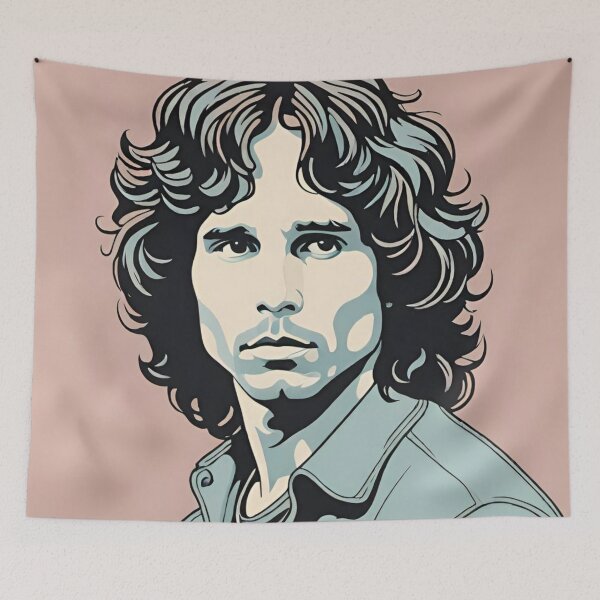 Item preview, Colorful Jim Morrison Artwork | TheAmericanPoet designed and sold by TheAmericanPoet.