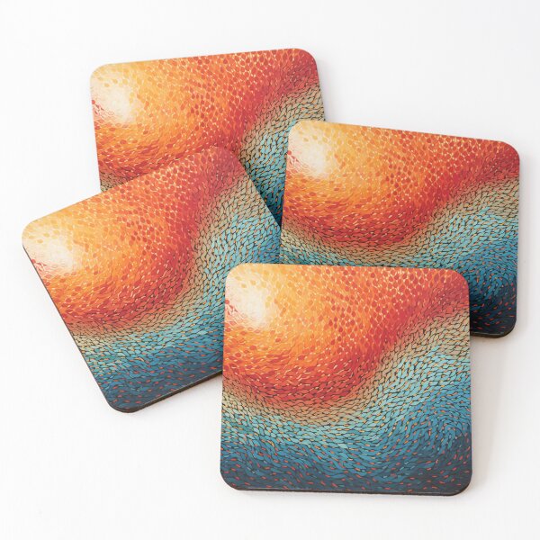 Item preview, Aboriginal Inspired Dot Art - Fire And Ice Collision designed and sold by GrinGalore.