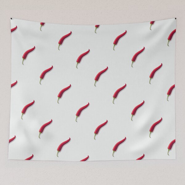 Item preview, Hot pepper, small diagonal direction, White background designed and sold by Alex  Blud.