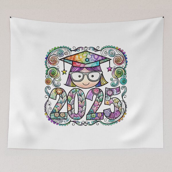 Item preview, Senior 2025 Girl – Trendy Graduation Apparel & Accessories for High School Seniors designed and sold by Colorful-Garden.
