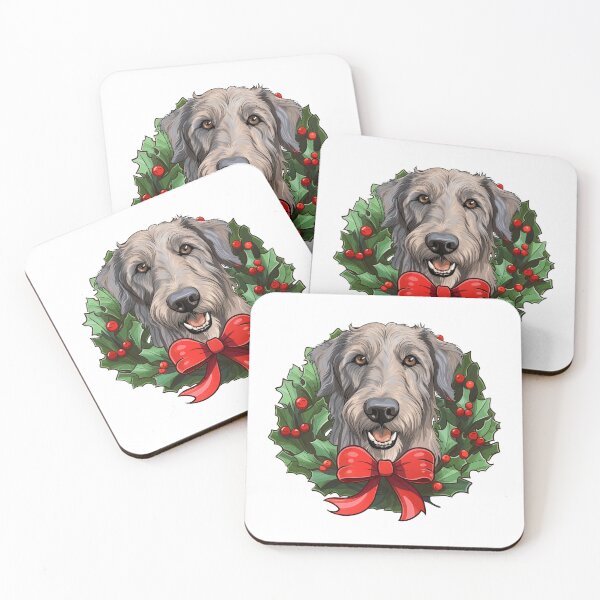 Item preview, Irish Wolfhound -  Christmas Wreath Dog designed and sold by wotsthis.