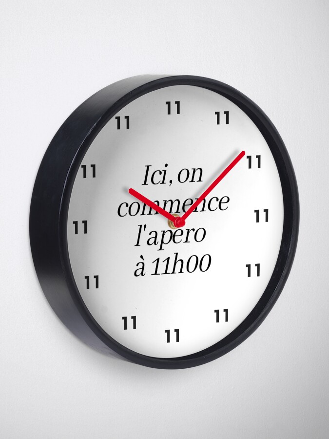 Thumbnail 1 of 4, Clock, Apéro Clock 11am designed and sold by MrMystere.